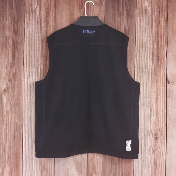 Vineyard Vines Mens Size XXL Mountain Sweater Fleece Vest Full Zip Gray 1K005096 - Picture 4 of 13